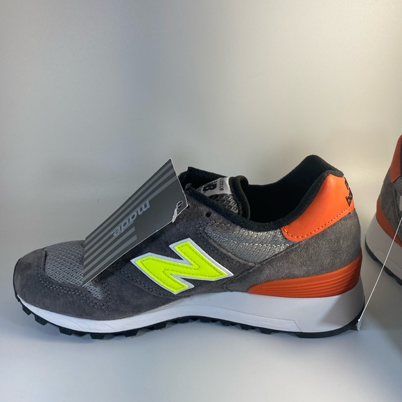 New Balance 1300 Made In USA Hi Viz Grey Suede - Picture 3 of 7